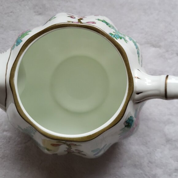 VTG COALPORT INDIAN TREE TEAPOT ENGLAND ORIGINAL ENGRAVING 1801 BONE CHINA RARE - Picture 8 of 12